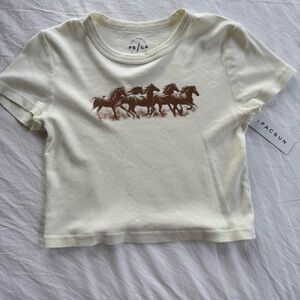 PacSun horse graphic baby tee